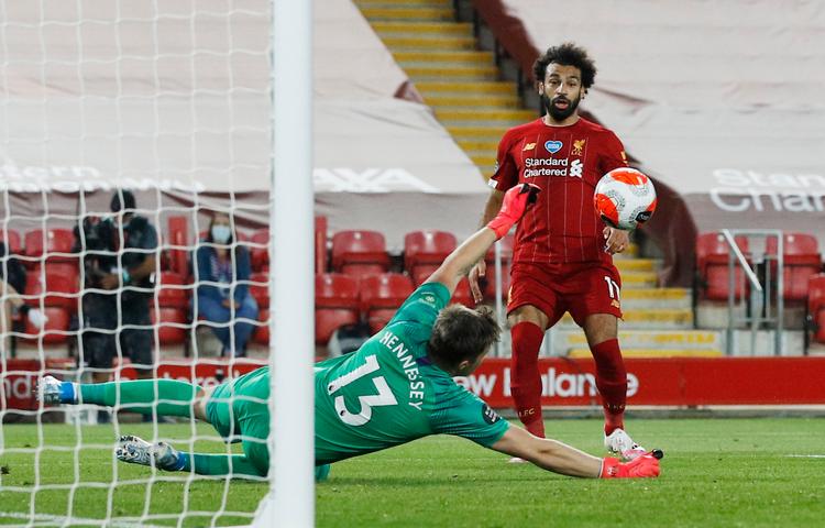 Mo Salah er den mest scorende Liverpool-spiller de senere år, hvor det er blevet til 92 mål i 145 kampe.  Foto: Phil Noble/Ritzau Scanpix