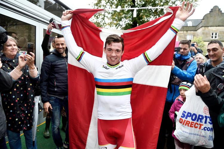 I  Mads Pedersen har DCU den regerende verdensmester på landevej, men internt i forbundet er der tilsyneladende meget, der ikke er i orden.  Foto: Tariq Mikkel Khan