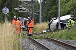 Advarselsblinket virkede, som det skulle, da en familie fra Norge kolliderede med et letbanetog på Djursland. Den 34-årige far og hans 7-årige søn omkom i ulykken, mens mor og datter overlevede.  Foto: Ernst van Norde