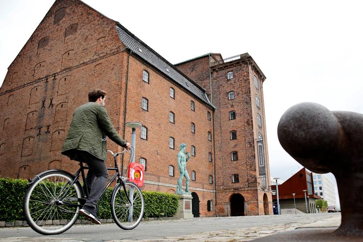 Historiker Gunvor Simonsen er begejstret for forslaget om et kolonihistorisk center i den næsten 7.000 kvadratmeter store bygning, Vestindisk Pakhus, bygget i 1700-tallet som lager for kaffe. Et forslag, som de seneste uger har været ramt af en politisk zigzag-kurs. Foto: Jens Dresling/POLFOTO