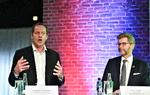  Christian Prudhomme, løbsdirektør for Tour de France og Københavns overborgmester Frank Jensen, da de tidligere i år præsenterede den danske del af Tour de France-ruten. Foto: Ernst van Norde
