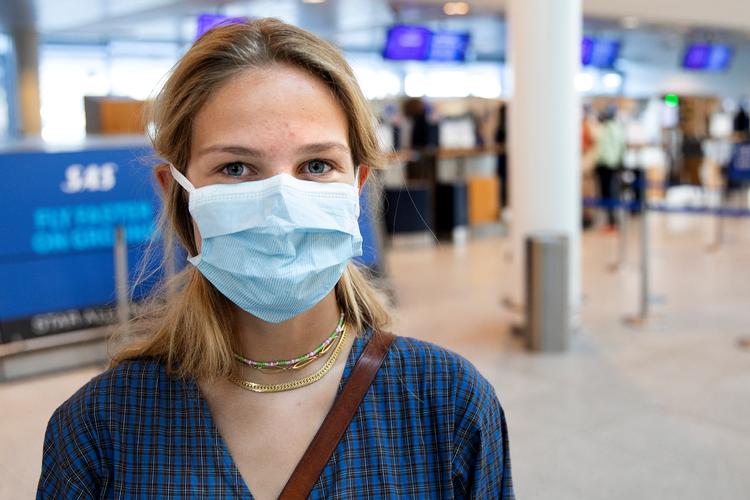 Nanna Poulsen skulle lørdag på sin første flyrejse i et halvt år Foto: Finn Frandsen/POLFOTO