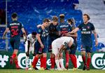  FC Midtjylland spillere efter superligakampen i Parken. Foto: Liselotte Sabroe/Ritzau Scanpix