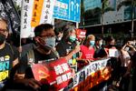 Demonstranter har været på gaden i dag i Hongkong. Foto: Tyrone Siu/Ritzau Scanpix
