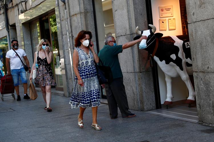 Spanien har været et af de hårdest ramte lande af corona. Her er vi i hovedstaden, Madrid. Foto: Susana Vera/Ritzau Scanpix