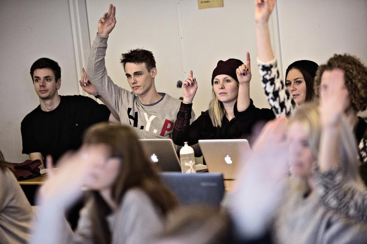Aldrig før har så mange søgt ind på en videregående uddannelse. Foto: Joachim Adrian (arkivfoto)/POLFOTO