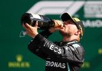  Poleposition blev omsat til sejr i det østrigske grandprix af Valtteri Bottas,   Foto: Pool/Ritzau Scanpix
