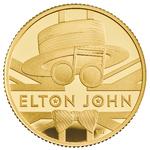Erindringsmønterne er lavet af Royal Mint, der har monopol på at lave mønter i Storbritannien.  Foto: The Royal Mint / Elton John/Ritzau Scanpix