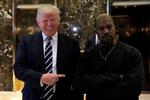 Donald Trump og Kanye West har mødt hinanden flere gange, bl.a. her i Trump Tower på Manhattan i 2016.   Foto: Andrew Kelly/Ritzau Scanpix