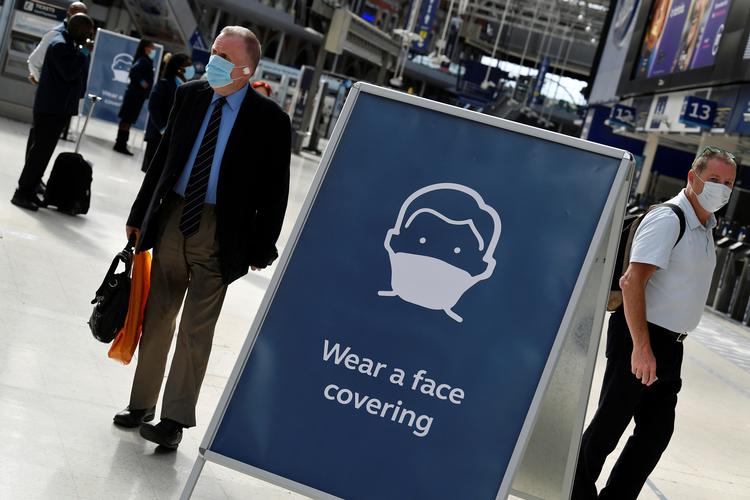 Waterloo Station i London tidligere på ugen.  Foto: Toby Melville/Ritzau Scanpix