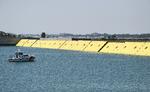 Sådan ser dæmningen ud, der skal beskytte Venedig mod kommende oversvømmelser.  Foto: Flavio Lo Scalzo/Ritzau Scanpix