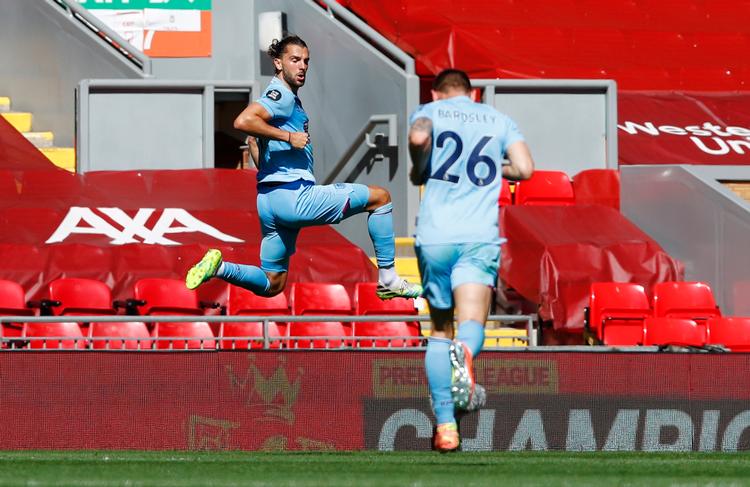  Jay Rodriguez jubler efter sin udligning.  Foto: Clive Brunskill/Ritzau Scanpix