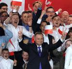 Polens siddende præsident, Andrzej Duda vinder med et snævert flertal, valget siger polske valgmyndigheder.  Foto: Janek Skarzynski/Ritzau Scanpix