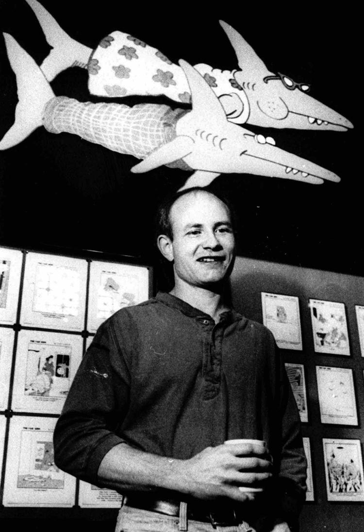 69-årige Gary Larson er skaber af tegneserien The Far Side, som fra 1980 til 1995 havde spalteplads i næsten 2.000 aviser verden over. Foto: Reed Tom/Ritzau Scanpix