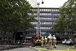 En voldsom brand brød onsdag ud i en bygning nær Hotel Wakeup i Borgergade i København. Ingen er kommet til skade. Foto: Jens Hartmann Schmidt