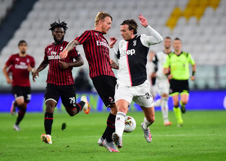 Simon Kjær har været i god form siden sit skifte til AC Milan Foto: Massimo Pinca/Ritzau Scanpix