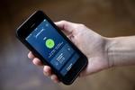 Sådan ser den meget omtalte app ud. Foto: Thomas Borberg/POLFOTO