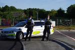 Lenesvej i Aarhus-bydelen Brabrand var i morges spærret af. Foto: Øxenholt foto Lone Corneliussen/Ritzau Scanpix