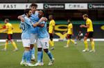 I sidste uge nedsatte sportsdomstolen CAS Manchester Citys straf, der egentlig lød på to års udelukkelse fra de europæiske klubturneringer og en bøde på 30 millioner euro, til 10 millioner euro.  Foto: Adrian Dennis/Ritzau Scanpix