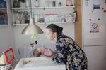 50-årige Magda Jenny Buschardt fik hjælp til at blive gravid på en populær russisk fertilitetsklinik. Hendes historie får nu flere partier til at drøfte, om grænsen på fertilitetsbehandling i Danmark skal hæves. Foto: Miriam Dalsgaard/POLFOTO