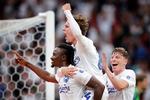 Med sit sejrsmål til 2-1 scorede Dame N'Doye (tv. for første gang siden 8. december, da han ligeledes mod FC Nordsjælland blev matchvinder i en 1-0-sejr. Foto: Jens Dresling/POLFOTO