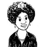 I ’Hot Comb’ tegner Ebony Flowers stemningsmættede noveller og undersøger faser i afroamerikanske pige- og kvindeliv ud fra temaet hår og hårkultur.  Tegning:  Ebony Flowers
