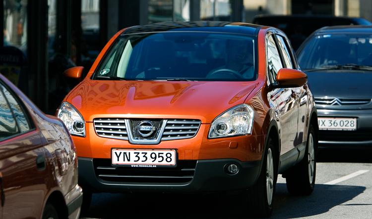 Danskerne foretrukne køretøj var i flere år Nissans lille SUV Qashqai. Den ligger stadig højt på salgslisterne. Foto: Lars Krabbe/POLFOTO