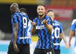 Inters første mål mod Napoli blev scoret af Danilo D'Ambrosio. Foto: Daniele Mascolo/Ritzau Scanpix