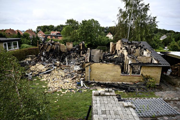 En 60-årig mand mistede livet i eksplosionen. Foto: Michael Bager/Ritzau Scanpix