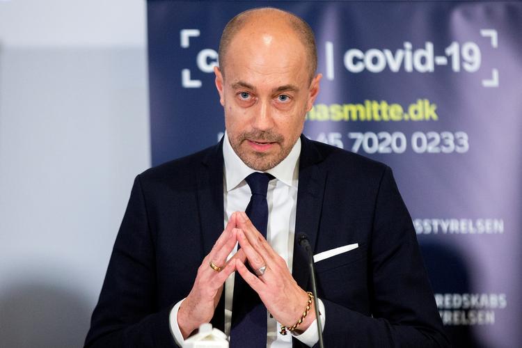 Magnus Heunicke har flere gange givet små opdateringer på udviklingen i Ringsted, efter at en lang række medarbejdere på et lokalt slagteri er blevet testet positive for Covid-19. Foto: Finn Frandsen/POLFOTO