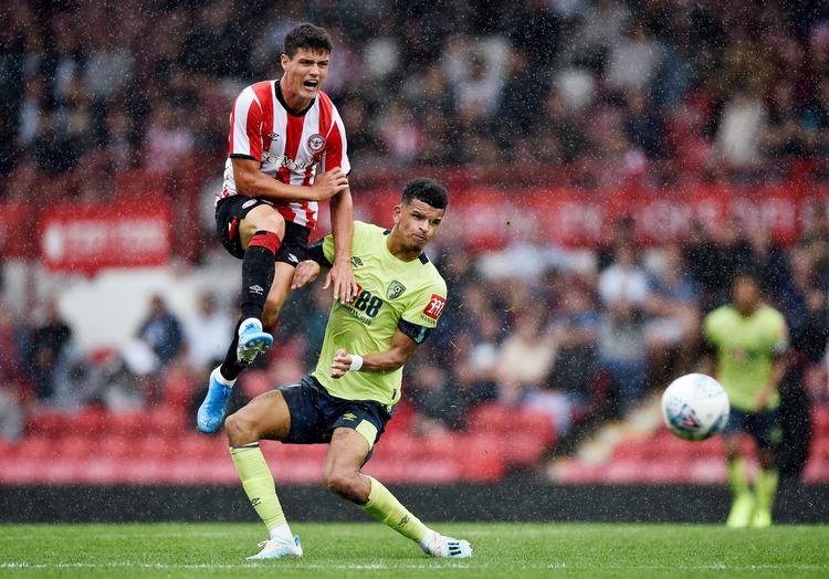 Christian Nørgaard - her i aktion i sæsonoptakten - er en central figur for succesrige Brentford.  Foto: Adam Holt/Ritzau Scanpix