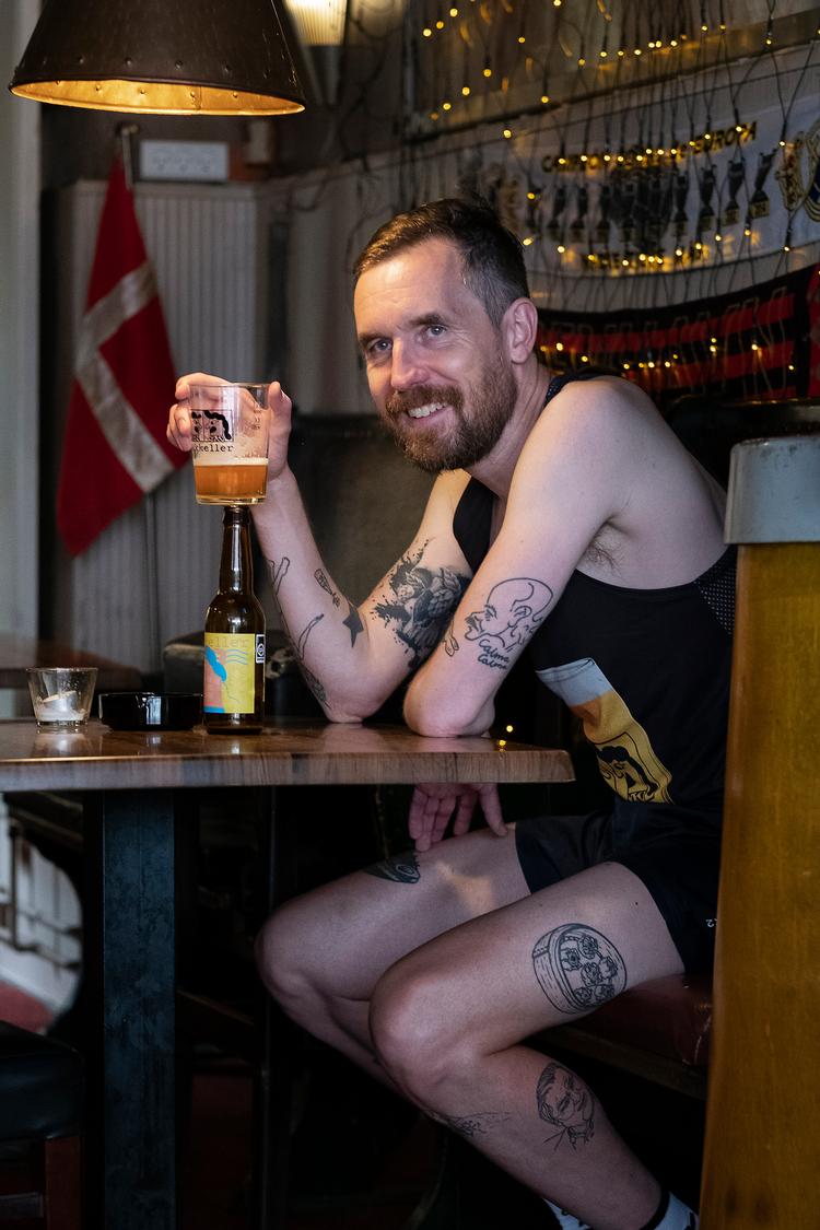 Ølproducent Mikkel Borg Bjergsø har tidligere vundet flere
danske løbemesterskaber og startede i 2014 Mikkeler Running Club. Foto: Marie Bentzon