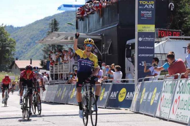 Primoz Roglic satte i Tour de l'Ain Tour de France-.kongen Egan Bernal på plads. Foto: Tour de l'Ain/Elise Chaveau, 