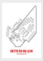 Foto: Nermin Durakovic: 'Dette er en lejr' (2019). Plakat, galleripapir, træ-ramme. 84,1×59,4 cm