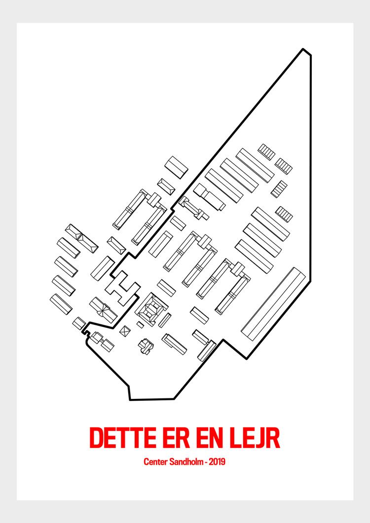 Foto: Nermin Durakovic: 'Dette er en lejr' (2019). Plakat, galleripapir, træ-ramme. 84,1×59,4 cm