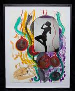 Foto: Ursula Reuter Christiansen: 'Die Magikerin II' (2012). Signeret. Collage. 77 × 61 cm