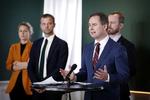 Finansminister Nicolai Wammen fotograferet på pressemødet 19. marts, hvor regeringen sammen med alle Folketingets partier vedtog en stor økonomisk hjælpepakke efter nedlukningen af Danmark ugen forinden.  Foto: Jens Dresling/POLFOTO