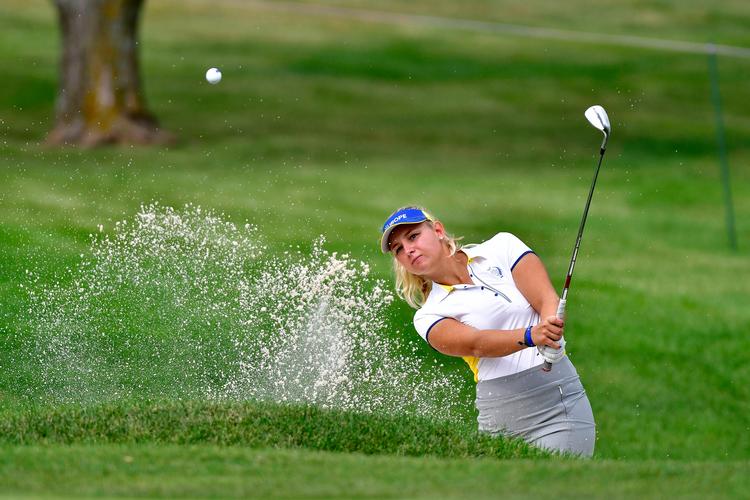 Udtagelsen til det europæiske Solheim Cup-hold i 2017 udløste kritiske kommentarer, som Emily Pedersen tog så nært, at det påvirkede hende i negativ retning. Foto: Thomas J. Russo/Ritzau Scanpix