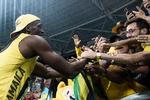 Usain Bolt vandt 100-meterfinalen ved OL i Rio i 2016 og blev hyldet af fans. Foto: Gregers Tycho/POLFOTO
