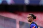  Yussuf Poulsen er en af de allervigste spillere for RB Leipzig, der tirsdag skal forsøge at overraske Paris Saint-Germain. Foto: Manu Fernandez/Ritzau Scanpix