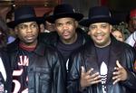 Run-DMC med Jason Mizell til venstre.  Foto: Adrees Latif/Ritzau Scanpix