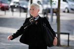 Afdelingschef i Udlændinge- og Integrationsministeriet Line Skytte Mørk Hansen ankommer til afhøringer i Instrukskommissionen. Hun var den ene part i en central telefonsamtale i Støjberg-sagen. Foto: Jens Dresling/POLFOTO