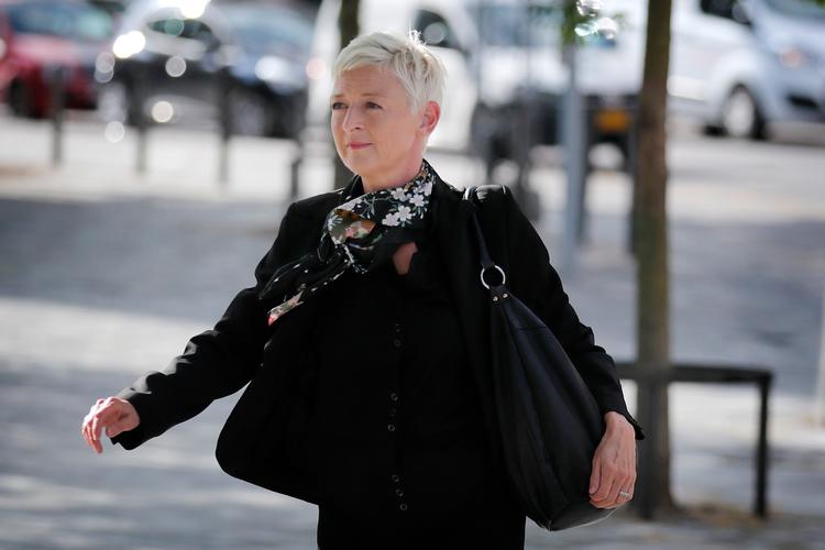 Afdelingschef i Udlændinge- og Integrationsministeriet Line Skytte Mørk Hansen ankommer til afhøringer i Instrukskommissionen. Hun var den ene part i en central telefonsamtale i Støjberg-sagen. Foto: Jens Dresling/POLFOTO