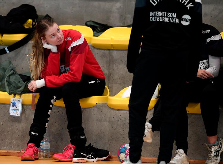 Landsholdsmålvogter Althea Reinhardt og Odense  var 2'er, da sæsonen blev afbrudt i marts De indleder en ny sæson med en duel mod nr. 1. fra Esbjerg.   Foto: Lars Poulsen/POLFOTO
