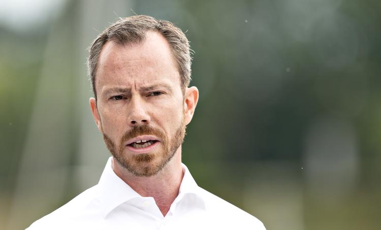 Hvis V-formanden skal danne regering, bliver det med blå blok. Det siger han på partiets sommergruppemøde. Foto: Henning Bagger/Ritzau Scanpix