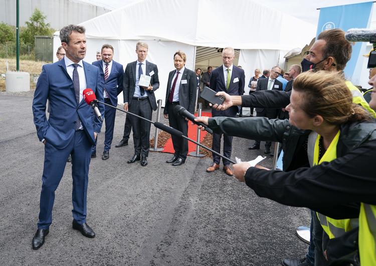  Kronprins Frederik indviede fredag eftermiddag det nyrenoverede Asnæsværket ved Kalundborg. Foto: Claus Bech/Ritzau Scanpix
