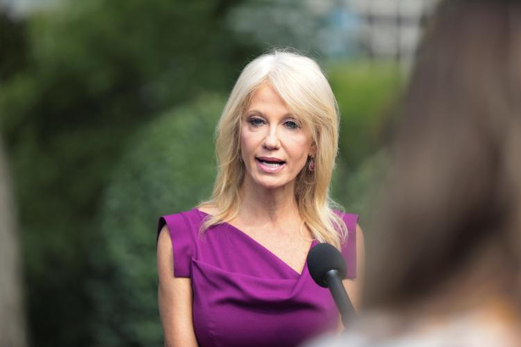 Kellyanne Conway stopper sit arbejde som rådgiver ved Trump-adminstrationen. Conway blev i sommeren 2016 udpeget som kampagnechef for Trump op til præsidentvalget i november. Foto: Cheriss May/Ritzau Scanpix