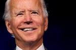 Præsidentkandidat Joe Biden har ført en stor del af sin valgkampagne fra sin kælder på grund af coronavirus. Her ses han på demokraternes konvent den 20 august. Et konvent, der delvist foregik online.  Foto: Win Mcnamee/Ritzau Scanpix