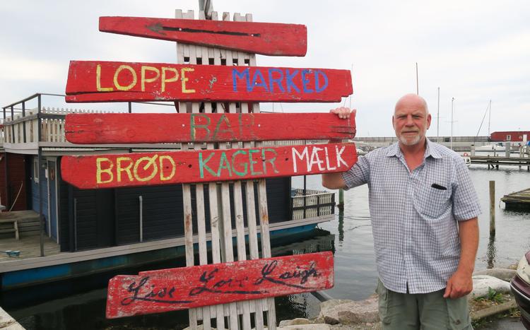 Mogens Kihl-Plambek ejer Sejerøs campingplads, den ene af øens to restauranter samt cafeen på havnen, og melder om dobbelt så stor omsætning i sommer sammenlignet med sommeren 2019.  Foto: Judith Betak