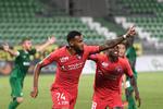    Junior Brumado blev matchvinder for FC Midtjylland med sin scoring 12 minutter før slutfløjtet. Foto: Alex Nicodim/Ritzau Scanpix